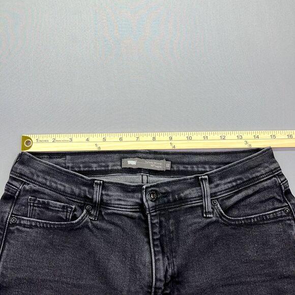 Levis 512 Perfectly Slimming Skinny Leg Women's Jeans Plus Size 12‎ Denim Black - Picture 7 of 15